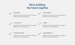 We Are Building The Future - Site With HTML Template Download