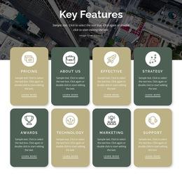 8 Key Features - Free Download HTML5 Template