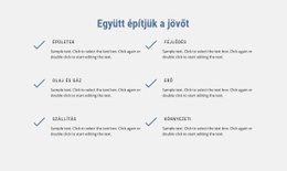 A Jövőt Építjük - Webhely HTML-Sablon Letöltéssel