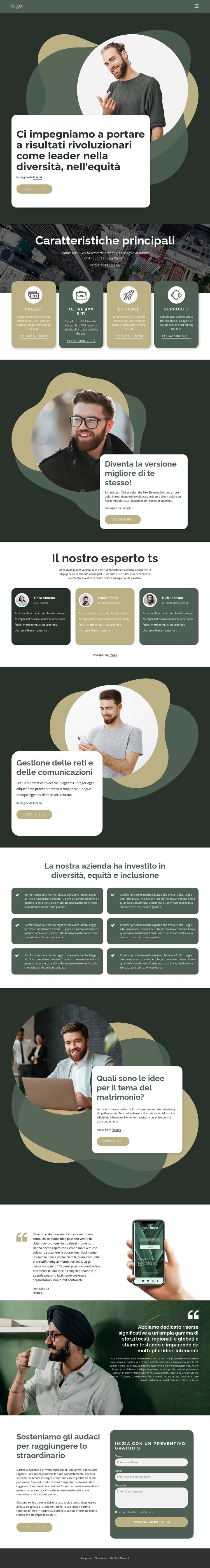 Azienda industriale di successo Modelli di Website Builder