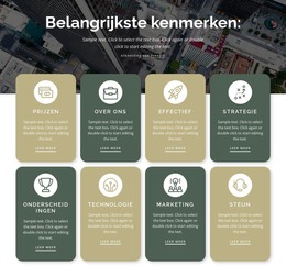 8 Belangrijkste Kenmerken - Volledig Responsieve Sjabloon