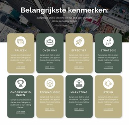 8 Belangrijkste Kenmerken - Functionaliteit Joomla-Sjabloon