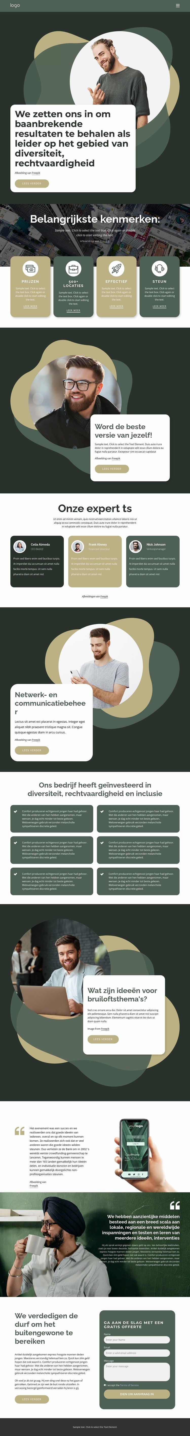 Succesvol industrieel bedrijf Website ontwerp