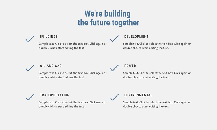 We are building the future One Page Template