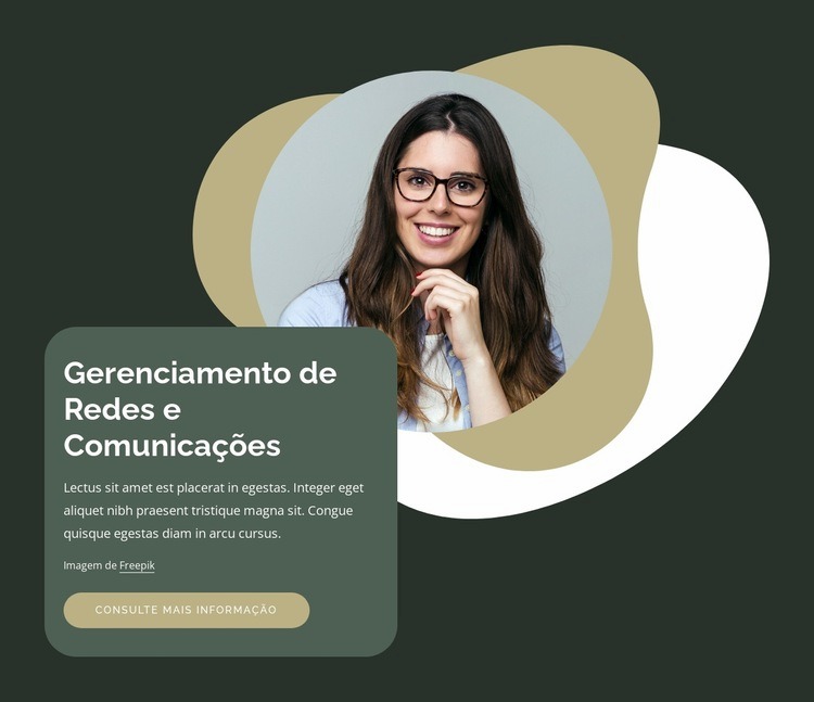 Gerenciamento de comunicações Construtor de sites HTML