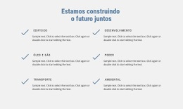 Estamos Construindo O Futuro - Maquete Do Site Em PSD