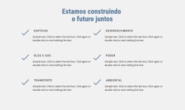 Modelo HTML5 Incrível Para Estamos Construindo O Futuro
