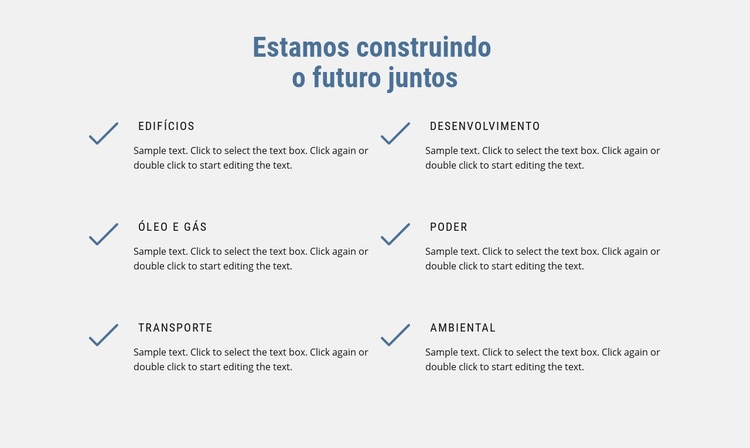 Estamos construindo o futuro Modelo HTML5