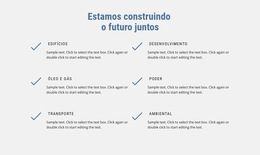 Estamos Construindo O Futuro - Modelo De Página De Destino