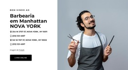 Funcionalidade De Layout Para Barbearia Em Nova York