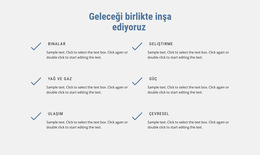 Geleceği Inşa Ediyoruz - Açılış Sayfası Şablonu