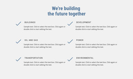 We Are Building The Future Website Design