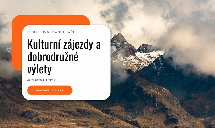 Kulturní zájezdy a dobrodružné výlety Šablona CSS