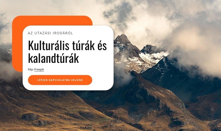 Kulturális túrák és kalandtúrák WordPress Téma