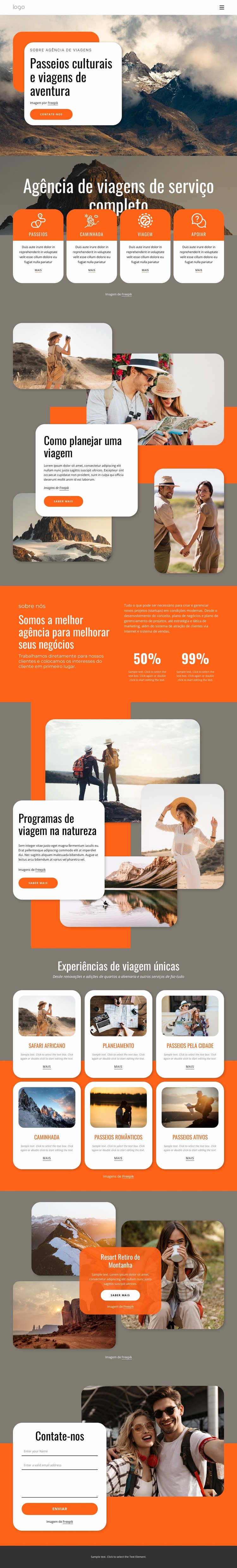 Viagens em grupo para todas as idades Template Joomla