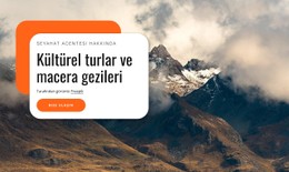 Kültürel Turlar Ve Macera Gezileri CSS ızgara Şablonu