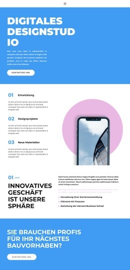 Digitale Richtung – Webseiten-Mockup-Vorlage