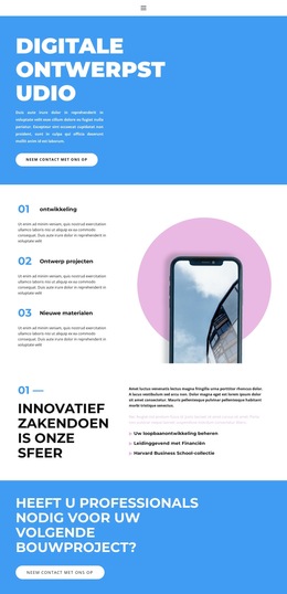 Digitale Richting - Websitesjabloon Downloaden