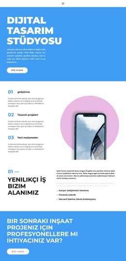 Dijital Yön - Bir Sayfa Şablonunu Sürükleyip Bırakın