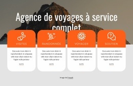 Conception De Site Prête À L'Emploi Pour Services D'Agence De Voyage À Service Complet