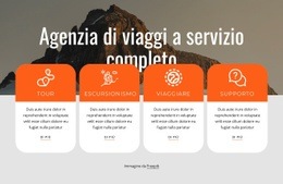 Generatore Di Siti Web Esclusivo Per Servizi Completi Di Agenzia Di Viaggi