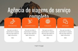 Serviços Completos De Agência De Viagens - Modelo De Página HTML