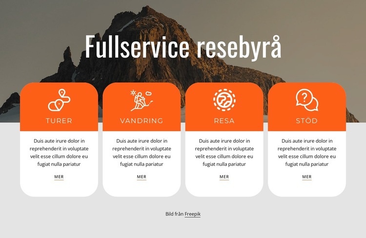 Fullservice resebyråtjänster WordPress -tema