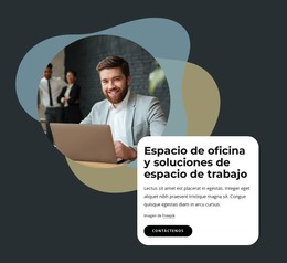 Espacio De Oficina Y Soluciones De Espacio De Trabajo: Plantilla HTML5 Adaptable