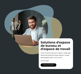 Solutions D'Espace De Bureau Et D'Espace De Travail - Modèle HTML5 Réactif