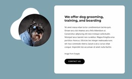 We Offer Dog Grooming - HTML Website Maker