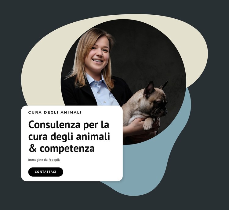 Consulenza di esperti per animali domestici Modello CSS