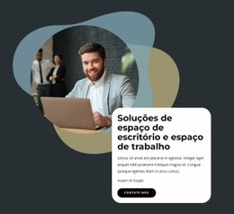 Construtor De Sites Gratuito Para Soluções De Espaço De Escritório E Espaço De Trabalho