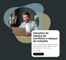 Design Do Site Para Soluções De Espaço De Escritório E Espaço De Trabalho