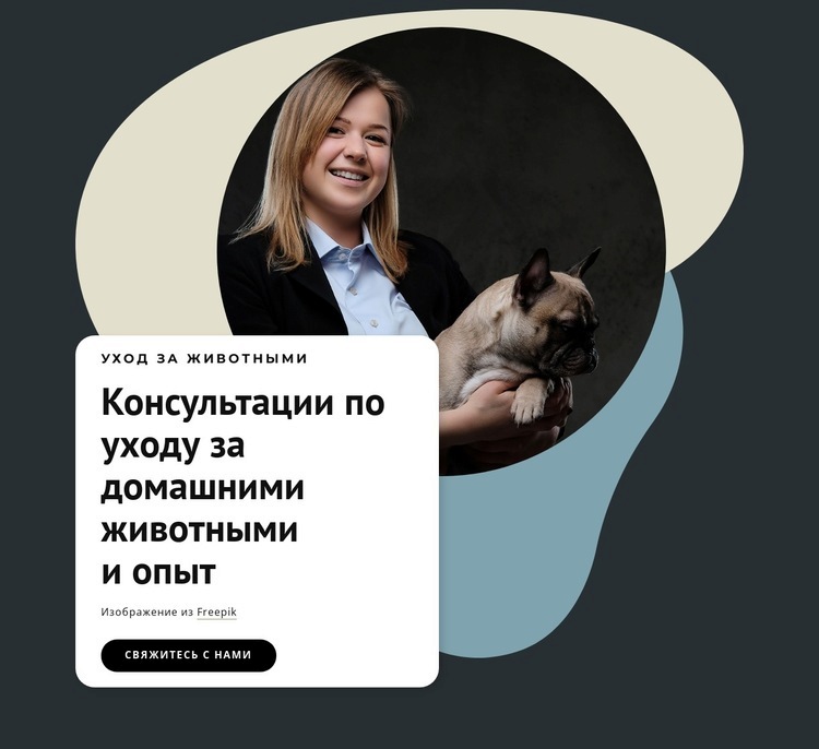 Совет эксперта для домашних животных Шаблоны конструктора веб-сайтов