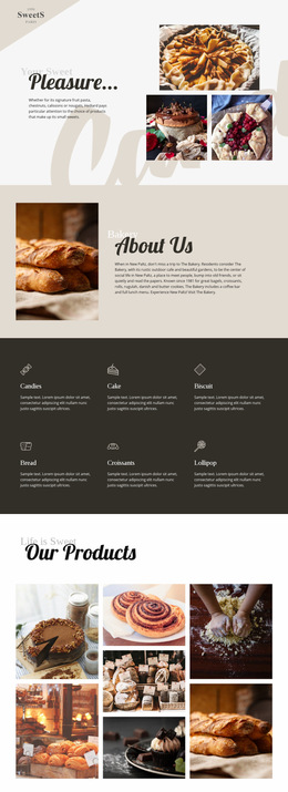 Cakes And Baking Food Store Template