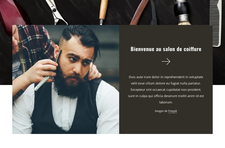 Les meilleurs barbiers de New York Modèle de site Web