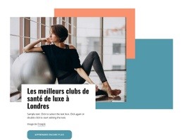 Les Meilleurs Clubs De Santé De Luxe À Londres : Thème D'Une Page