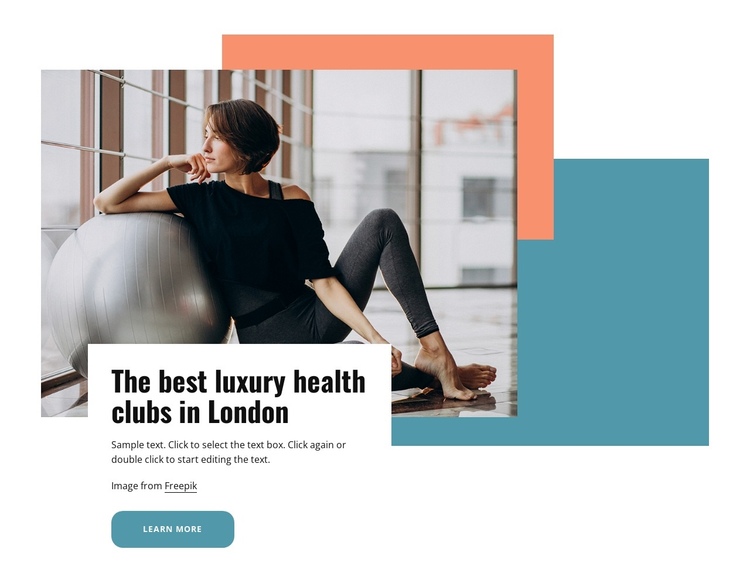 The best luxury health clubs in London One Page Template