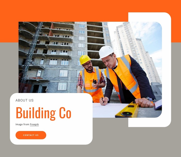 Innovation building company Website Builder Templates