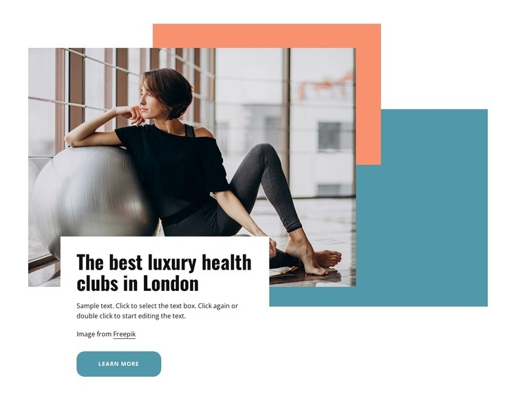 The best luxury health clubs in London Wix Template Alternative