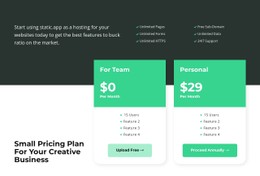 Tariff Cards Css Style Tariff selection - CSS Template by Nicepage