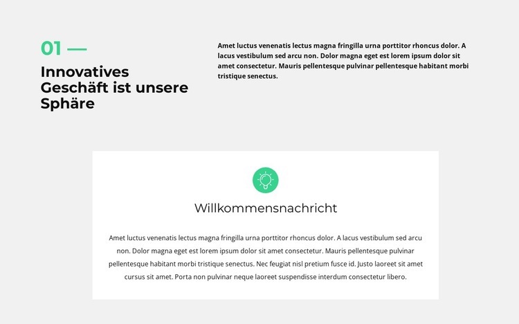 Arbeitsbeginn Website Builder-Vorlagen