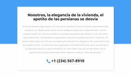 Teléfono Para Consulta - Plantilla Joomla Sencilla