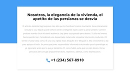 Teléfono Para Consulta - Tema Responsivo De WordPress