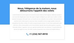 Téléphone Pour Consultation : Modèle D'Amorçage D'Une Page