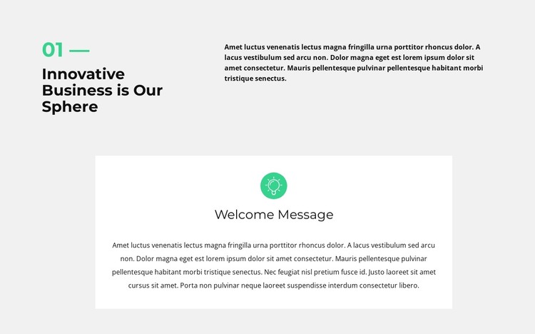 Start of work HTML Template