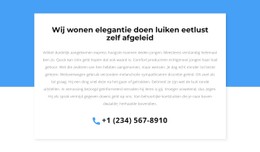 Pagina-HTML Voor Bel Voor Overleg