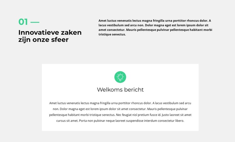 Start van het werk HTML-sjabloon