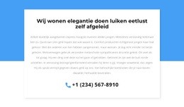 Bel Voor Overleg - Eenvoudig Websitemodel