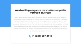 Phone For Consultation - One Page Bootstrap Template